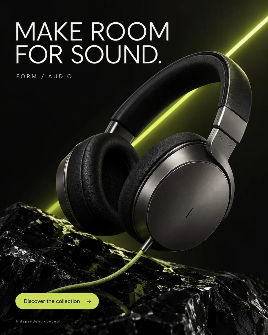 Form Audio: audio / static ad, independent concept by RAIKORA