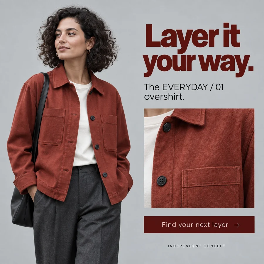 Everyday 01 — static ad / direction b, independent concept
